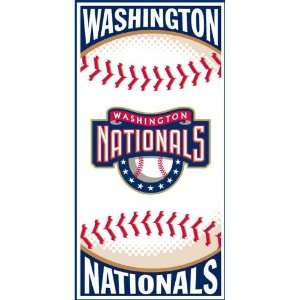 Washington Nationals 30in x 60in Centerfield Beach Towel Collection 