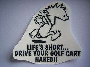   CART decal balls bag golf TOWEL clubs ANY COLOR choice STICKER  