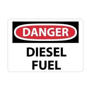 D427R   Danger, Diesel Fuel, 7 X 10, .050 Rigid Plastic  