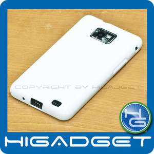 White TPU Gel Case Cover for Samsung Galaxy S2/i9100  