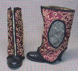 r61 Victorian Steampunk burgundy SPATS fits all  