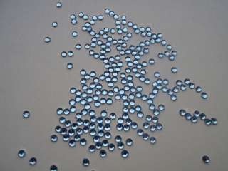 100 New Nail Art Sparkling Round Faceted 2mm Rhinestone Gems False 