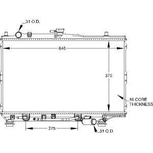  Radiator 1995 94 Kia Automotive