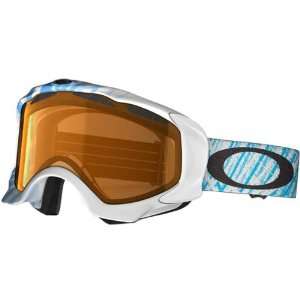 Oakley Twisted Spirograph Jewel Blue Adult Snocross Snowmobile Goggles 