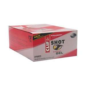  Clif Energy Gel Shot Strawberry    24 Packets Health 