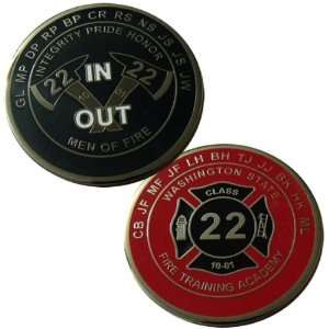   State Fire Training Academy Class 22 Challenge Coin 