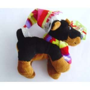  Merry Mini Dogs Rottweiler 5 Holiday Plush Toys & Games
