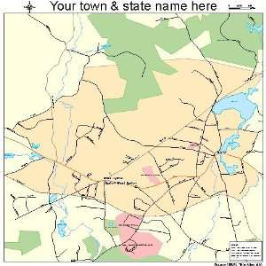  Street & Road Map of Upton West Upton, Massachusetts MA 