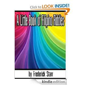 Little Book of Filipino Riddles Frederick Starr  Kindle 