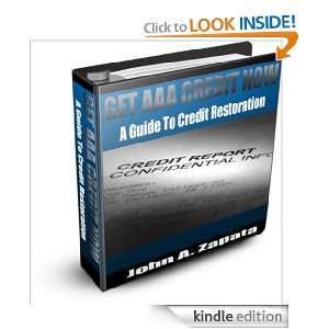 Get AAA Credit Now John Zapata  Kindle Store