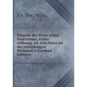   Riemanns (German Edition) (9785877581234) F b. 1841 Prym Books