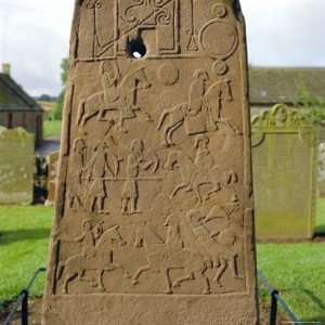  Pictish Stone, Aberlemno, Scotland, UK, Europe Stretched 