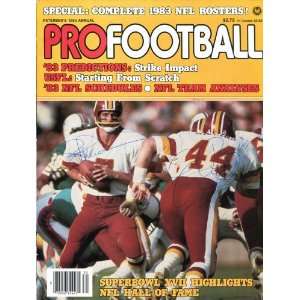 Joe Theismann & John Riggins Autographed 1983 Pro Football Magazine 