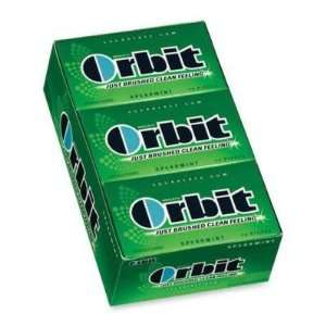 Orbit Gum, Individually Wrapped, 12/BX,Spearmint   GUM,ORBIT SPEARMINT 