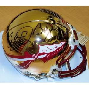 Charlie Ward and Bobby Bowden DUAL Autographed Florida State Seminoles 