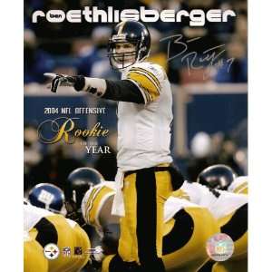  Ben Roethlisberger Autographed 8 x 10 Rookie of the Year 