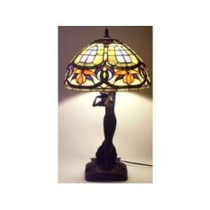  Tiffany Style Table Lamps Italian Lady Sculpture