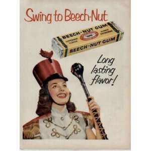  Drum Majorette, Swing to Beech Nut  1951 Beech Nut 