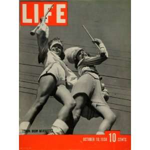  1938 Cover LIFE American Legion Drum Majorettes Margie 
