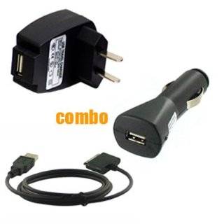 Piece Value Combo Accessory Bundle Kit USB Car Charger + USB Travel 