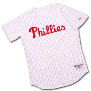   Phillies Home White/Scarlet Authentic MLB Jersey