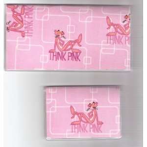  Checkbook Cover Debit Set Made with Pink Panther Pink 