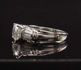   SCOTT KAY PLATINUM DIAMOND ENGAGEMENT RING 8MM CENTER 2.94 CT  