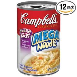 Campbells Mega Noodles Soup, 10.75 Ounce (Pack of 12)  