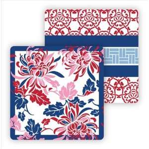  Paper Coasters   Red Oriental