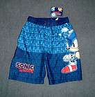 SONIC THE HEDGEHOG Swim Suit Shorts Trunks 4 5 6 7 8 10 12 14 16 ~ NWT