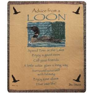  Manual Weavers Advice from a Loon Throw
