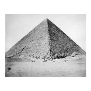 The Great Pyramid of Cheops, Iv Dynasty, 2680 B.C, 1880 Photographic 