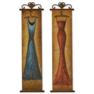 EVENING DRESS I, II   set of 2 Oil Paintings Art 50675 By Uttermost