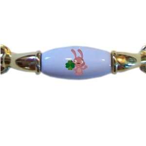  Rabbit with Clover BRASS DRAWER Pull Handle