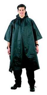  Black Tactical Rip Stop Nylon Poncho Clothing