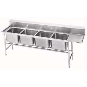   93 84 80 24 Regaline Four Compartment Stainless Steel Sink with One D
