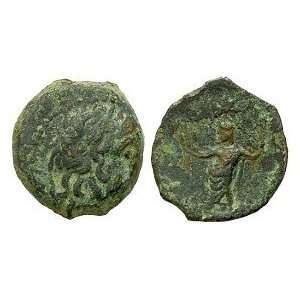  51   30 B.C., Time of Cleopatra VII; Bronze Hemiobol Toys & Games