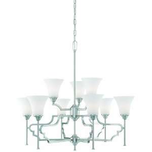 Thomas Lighting SL807878 Chiave Collection 9 Light Chandelier, Brushed 