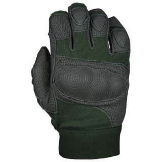   Knuckle Gloves with Digital Leather and Kevlar, Olive Drab, Medium