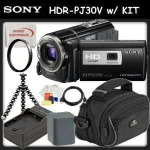  Sony HDR PJ30V (PJ30) Camcorder w/ SSE Gift Package 