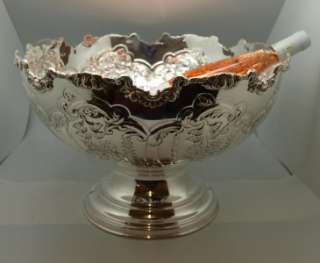 Huge Highly Ornate Champagne / Wine Cooler / Punch Bowl   Silver 