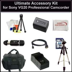  Ultimate Accessory Kit for Sony VG20 HD Handycam Camcorder 