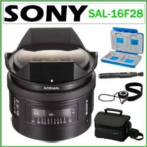  Sony Alpha SAL 16F28 16mm F/2.8 Fisheye Lens + Accessory 