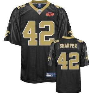 Darren Sharper Jersey Reebok Black Replica Super Bowl XLIV #42 New 