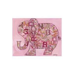    Pink Alphabet Elephant by Megan & Mindy Winborg