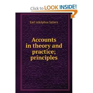   in theory and practice; principles Earl Adolphus Saliers Books