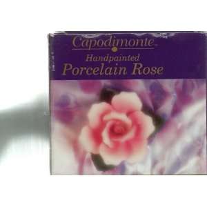  Handpainted Capodimonte Porcelain Rose 