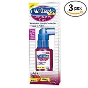  CHLORASEPTIC MAX SPRAY BERRIES Size 1 OZ Health 