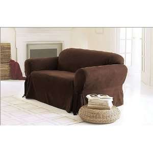 Chezmoi Collection Soft Micro Suede Solid Chocolate Brown Couch/sofa 