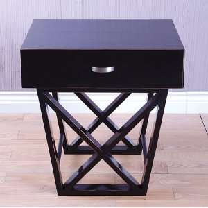   Stand 23 Black Accent End Night Stand Solid Wood New 